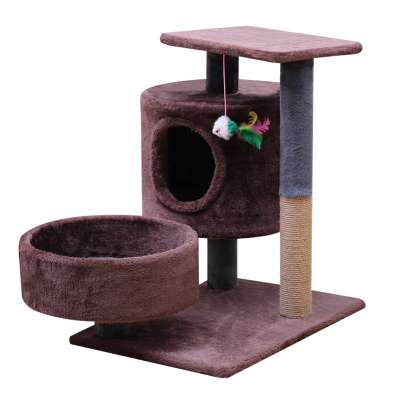 Four Seasons small cat climbing frame cat nest bed with cat ball for cat jumping/climbing/scratching