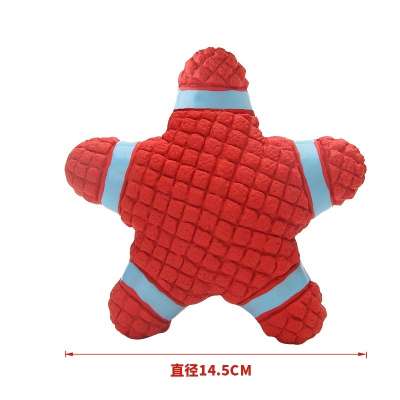 Latex sounding toy Starfish dog squeaky toy pet interactive toy