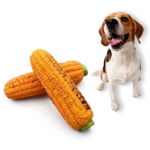 Wholesale Simulation Corn Shape Dog Latex Chew Toy